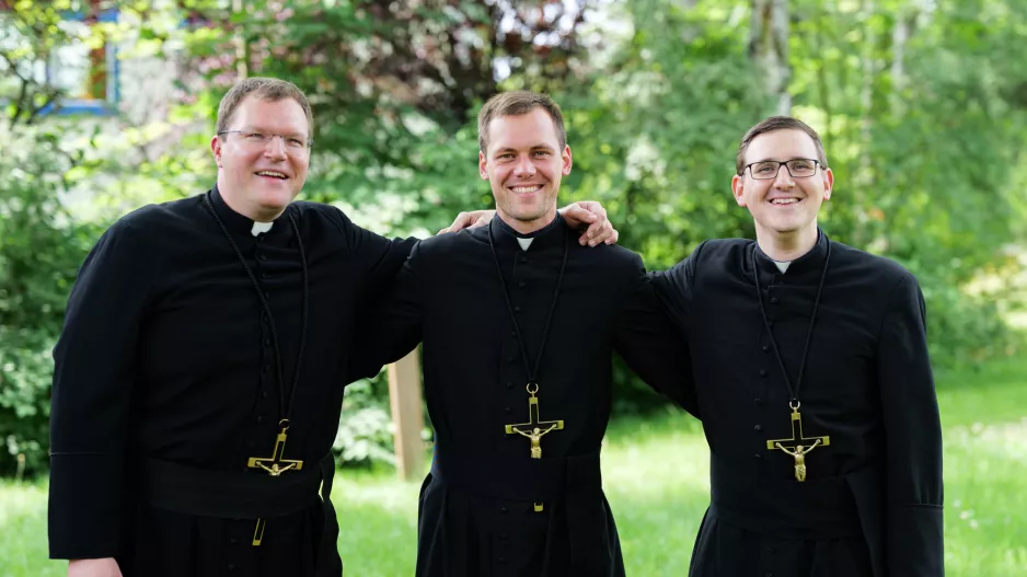 Pater Bartek, Pater Patrick und Pater Andre